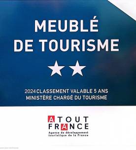 Meublé de tourisme classé 2 étoiles en 2024